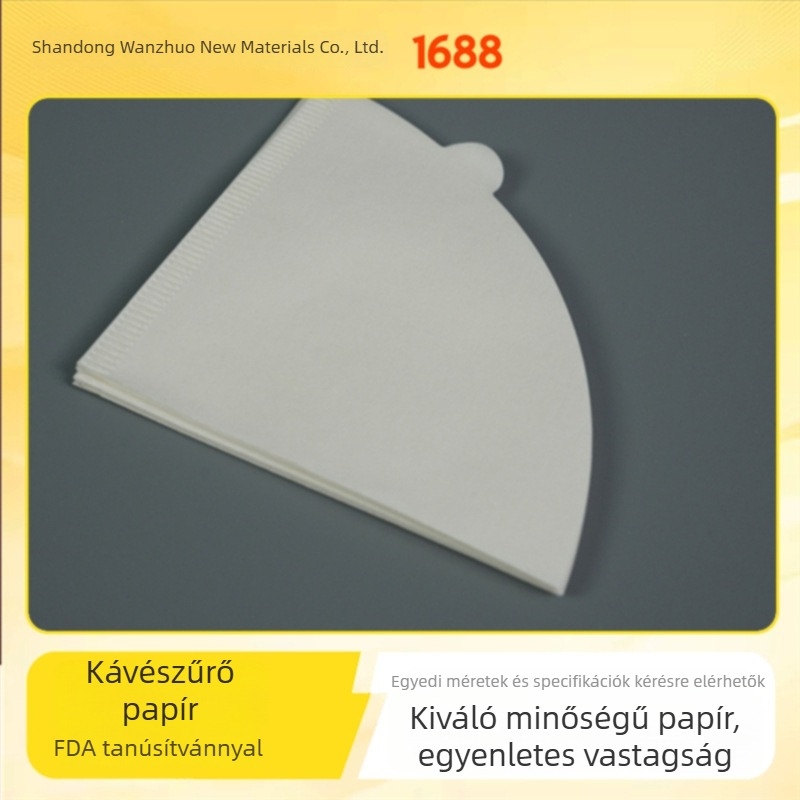 Egyszer használatos kónikus szűrőpapír csepegtető kávéfőzőkhöz és kézi főzésű kávéhoz