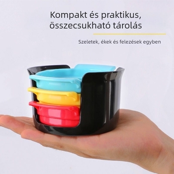 3-in-1 tojás szeletelő, szeletelésre és félbevágásra, sokoldalú tojásvágó
