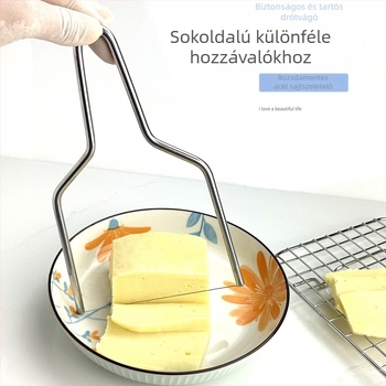 Rozsdamentes acél sajtvágó, foie gras vágó, rétegítő eszköz, tofu és tojásszeparáló, sütemény- és sütőeszközök