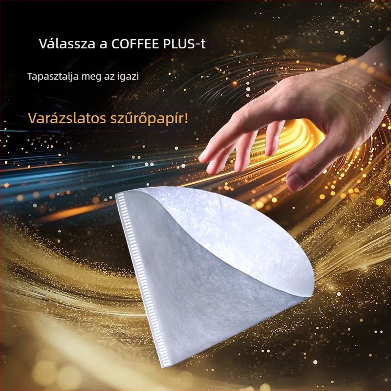 Kézi készítéshez készült nem szőtt textilből készült kávéfilter papír, konikus V60 tölcsér és sütemény szűrőpapír