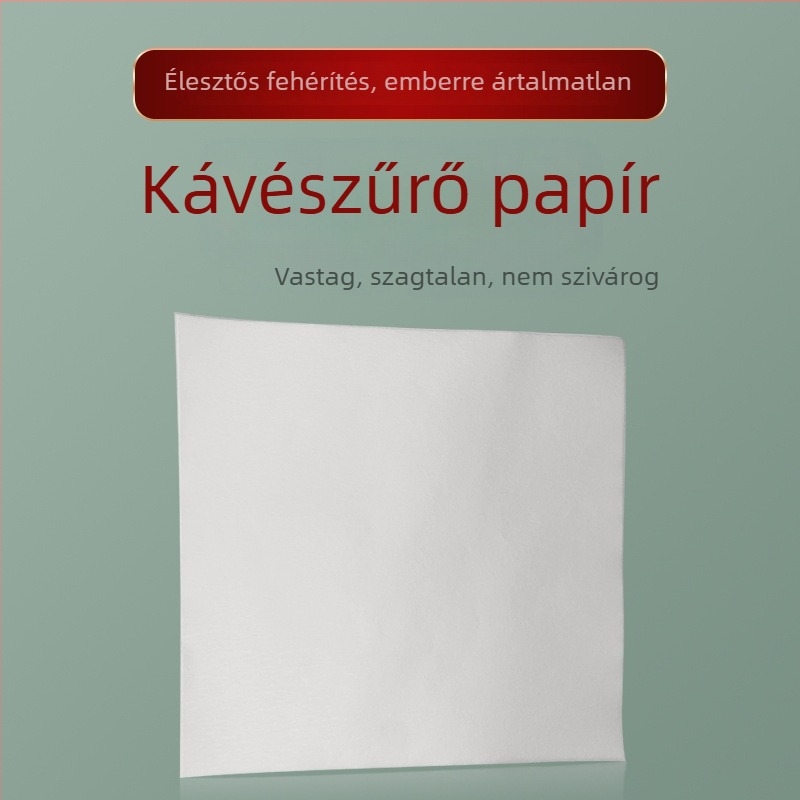 CHEMEX kávéfőző filterpapír, négyzet alakú, 30×30 cm, fehérített fa cellulózból, kézi leöntéshez