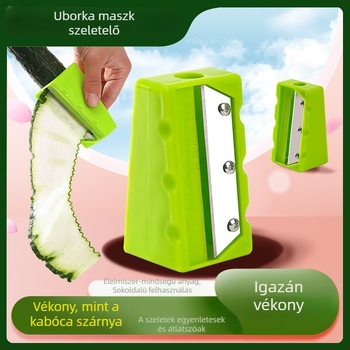 Többfunkciós uborka szeletelő és arcmaszk eszköz — ultra vékony uborkaszelő és hámozó