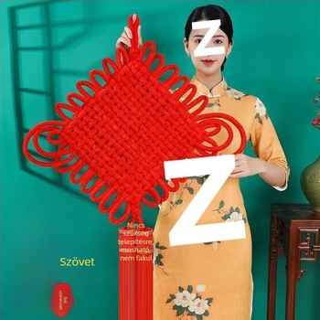 FengShui kínai csomó függő a nappaliba, beltéri falidísz, ünnepi dísz a szerencse szimbólumával, tánc rekvizit