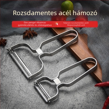 3 az 1-ben rozsdamentes acél hámozó gyümölcsökhöz és zöldségekhez, burgonya-hámozó és gyümölcshéj-eltávolító