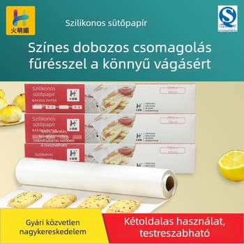 Szilikon bevonat sütőpapír sütőhöz és grillhez – tapadásmentes, olajálló, kekszekhez, tortákhoz és süteményekhez
