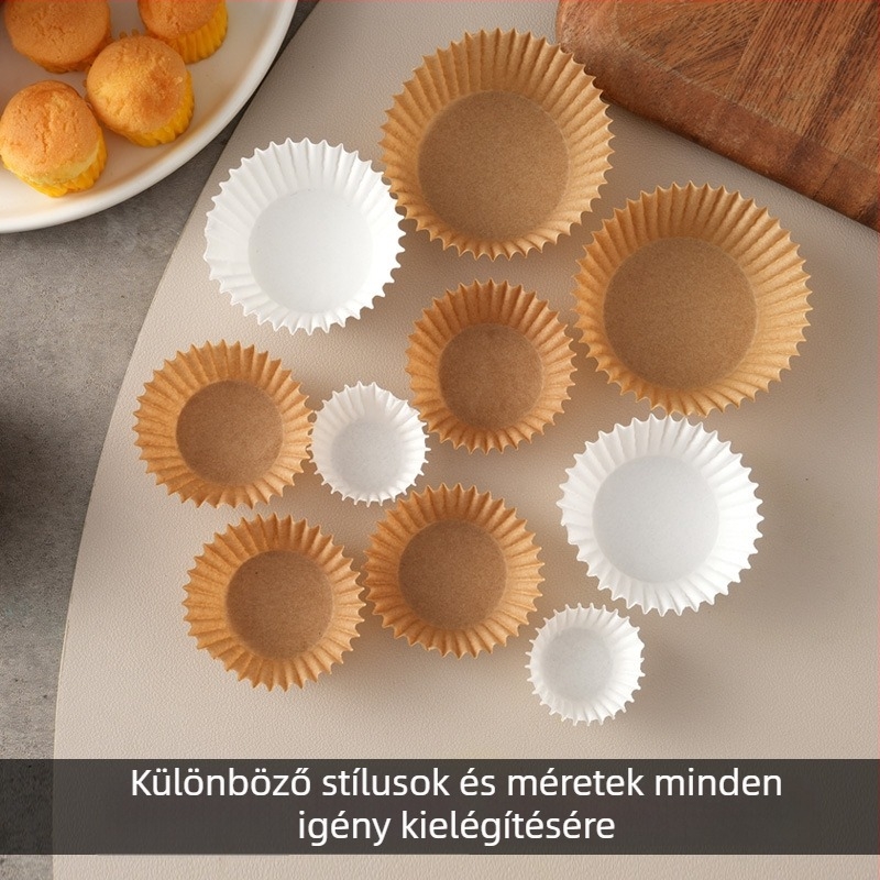 Basque-stílusú sütőpapír tortaformákhoz, 4/6/8 hüvelyk méretű, egyszer használatos leválasztópapír szilikon bevonattal