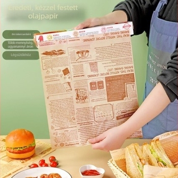 Szilikon bevonat sütőpapír sütőhöz és air fryer használathoz, élelmiszer-minőségű, hőálló