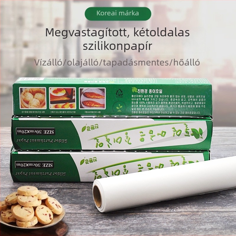 Szilikon bevonat sütőpapír otthoni használatra – sütőhöz és grillhez, olajfelszívó konyhai papír