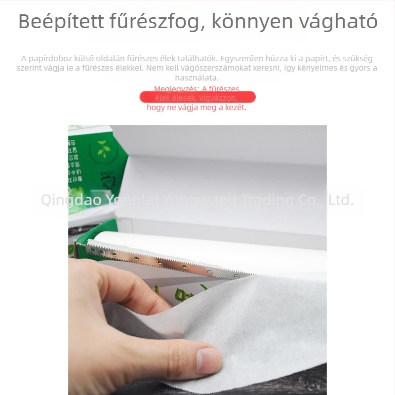 Szilikon bevonat sütőpapír otthoni használatra – sütőhöz és grillhez, olajfelszívó konyhai papír