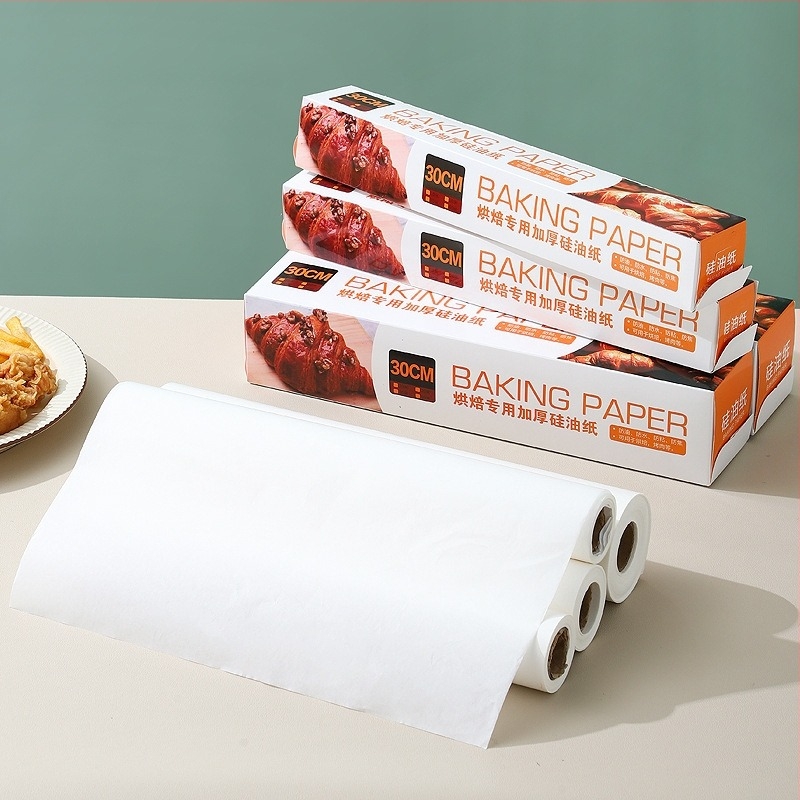 Kétoldalas szilikonos sütőpapír, sütőbe használható, tapadásmentes, 40 g/m²
