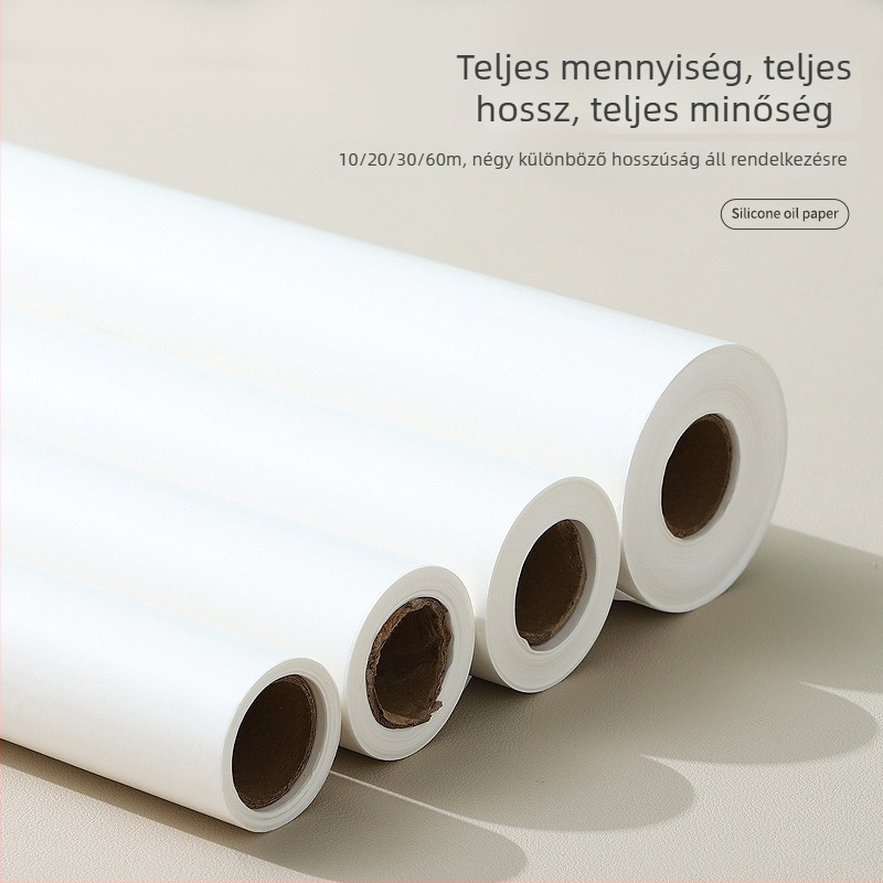 Kétoldalas szilikonos sütőpapír, sütőbe használható, tapadásmentes, 40 g/m²