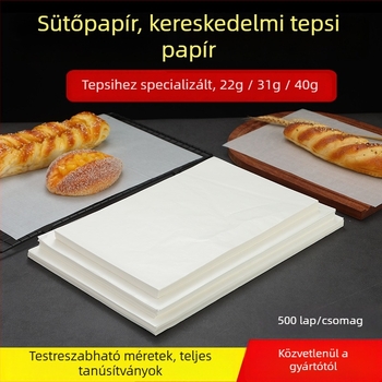 Olajfelszívó sütőpapír, élelmiszerbiztonságos, zsírtaszító, sütőben használható