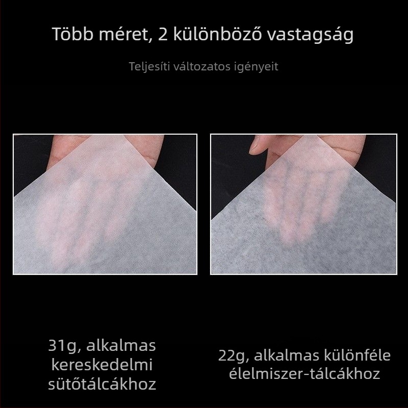 Olajfelszívó sütőpapír, élelmiszerbiztonságos, zsírtaszító, sütőben használható