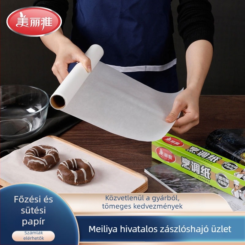 Egyszer használatos sütőpapír háztartási konyhához, sütéshez és főzéshez, olajfelszívó sütőpapír grillhez