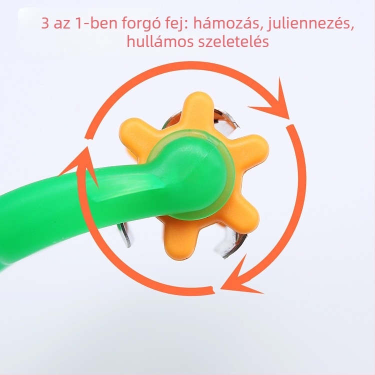 Konyhai többfunkciós hámozó, héjazásra, szeletelésre és reszelésre