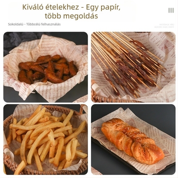 Élelmiszer-minőségű szilikon bevonat sütőpapír, tapadásmentes, sütéshez