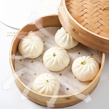 Egyszer használatos párolópapír, tapadásmentes, szilikonos bevonattal, gőzöléshez buns és dim sum