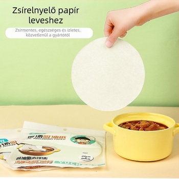 Olajfelszívó papír levesekhez és forrófazekakhoz, 50 lap, élelmiszer-minőségű szűrőpapír sütéshez, otthoni használatra
