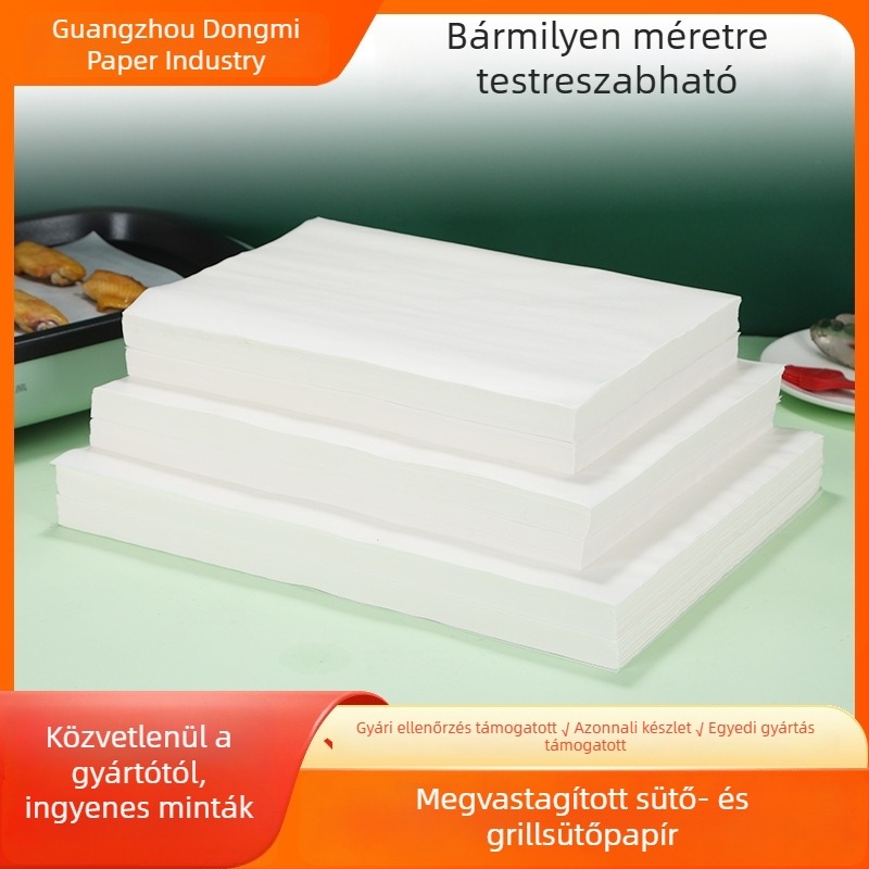 Sóban sült csirkéhez készült speciális papír, élelmiszer-minőségű bambusz rostpapír, kraft papír, vastagabb csomagolópapír csirkéhez, zsiradékfelszívó papír, Jade Buckle papír