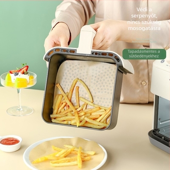 Szilikon bevonat sütőpapír fritőzhöz és sütéshez