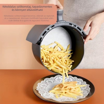 Szilikon bevonat sütőpapír fritőzhöz és sütéshez