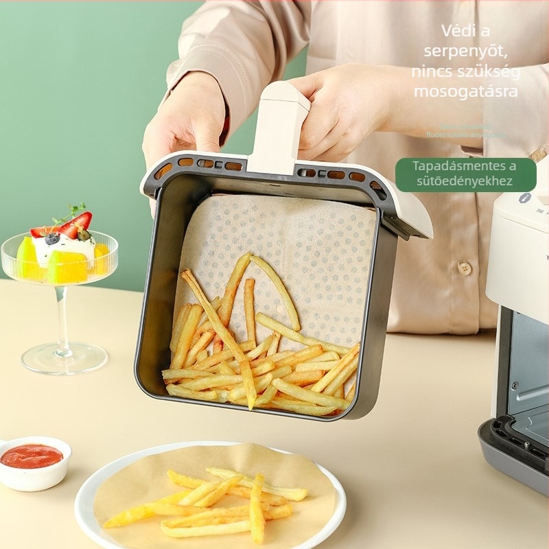 Szilikon bevonat sütőpapír fritőzhöz és sütéshez