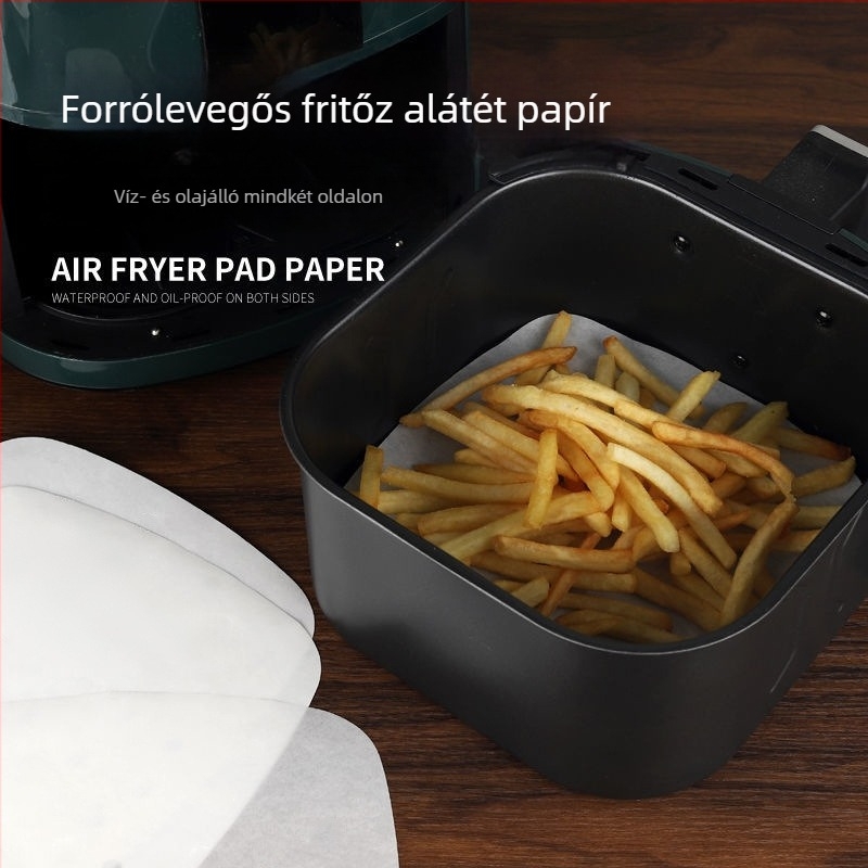 Szilikon bevonat sütőpapír fritőzhöz és sütéshez