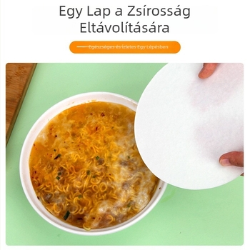 Olajfelszívó papír levesekhez és pörköltekhez, 50 lap, szilikon bevonat sütőpapír