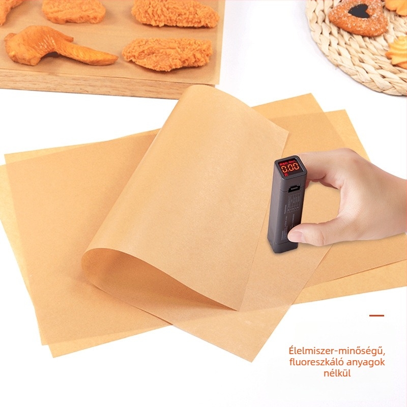 Élelmiszer-minőségű olajfelszívó papír sütéshez és fritéshez, szilikon bevonattal
