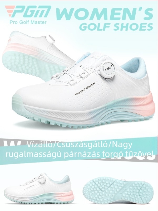 PGM női golfcipő nyárra, vízálló, csúszásmentes, könnyű, ütéscsillapító