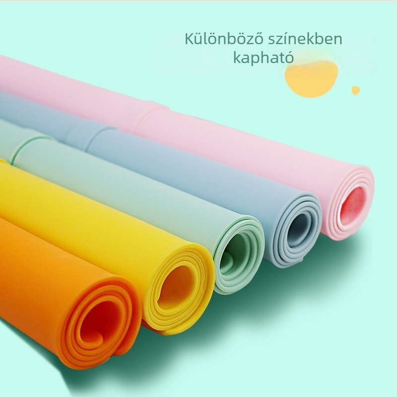60×40 cm szilikon tészta gyúró alátét mérőkkel, csúszásmentes, tárolható