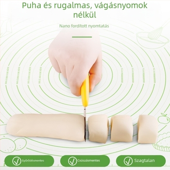 Silikon dagasztó matrac, élelmiszer-minőségű, vastagított, nagy méretű, csúszásmentes felület otthoni konyhában és sütéshez