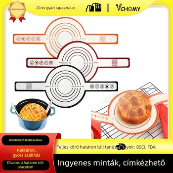 Hollandiai sütőmat hosszú fogantyúval és két füllel, szilikon dagasztó matrac, hőálló, tapadásmentes a tészta átviteléhez