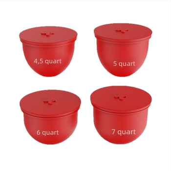 Új szilikon tál belső bevonat KitchenAid 4.5–7 Qt álló mixerhez