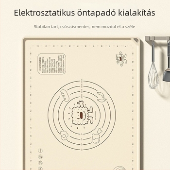 Sűrített szilikon gyúrólap tésztához, tésztalap és sodródeszka otthoni használatra