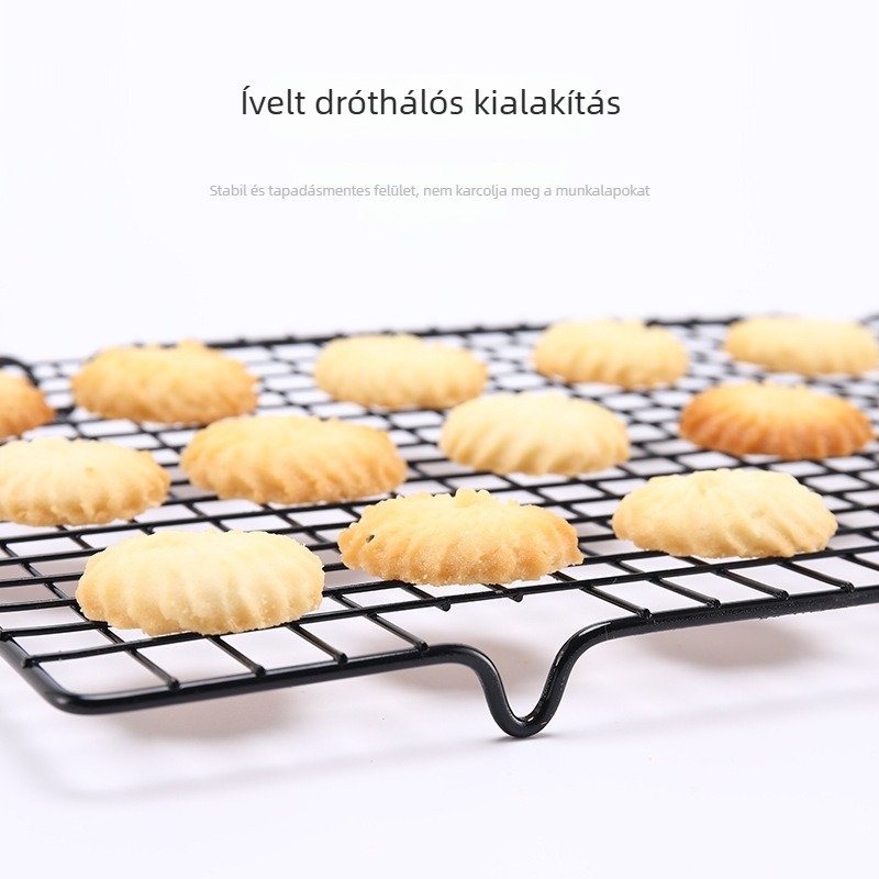 Csipkés torta fordított hűtőrács, nem tapadó sütőhálóval, kis méret
