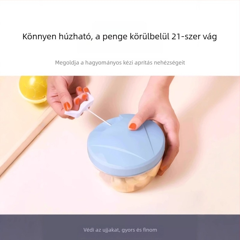 Kézi fokhagyma nyomó, mini méretű