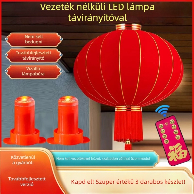 LED világító szál lámpásokhoz, távirányítós időzítővel