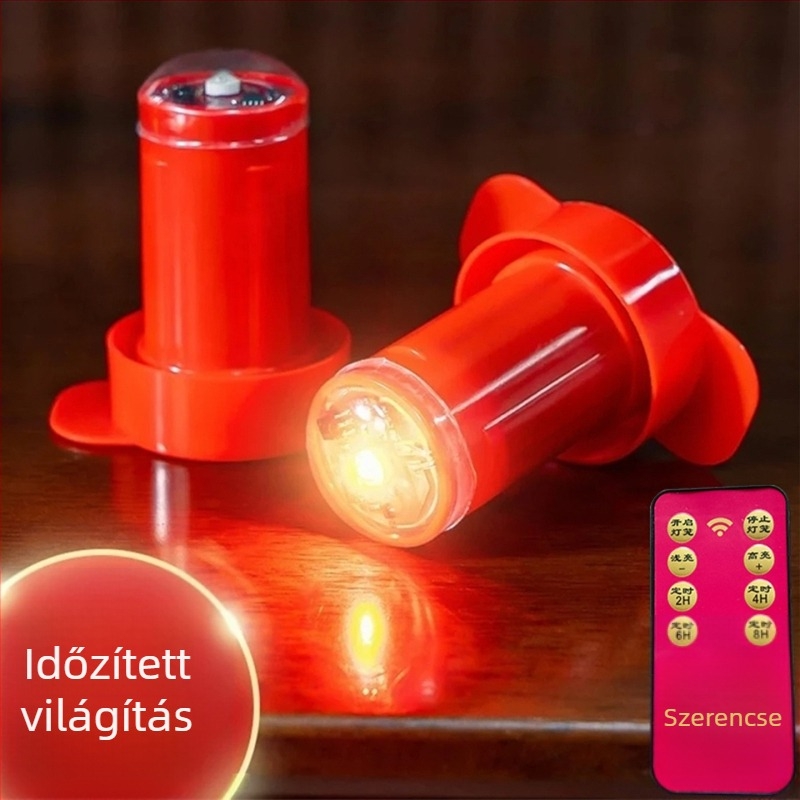 LED világító szál lámpásokhoz, távirányítós időzítővel