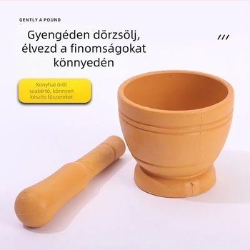 Fokhagyma nyomó – műanyag, kézi konyhai eszköz a fokhagyma összenyomásához