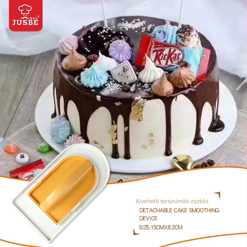 Levehető krém spatula fondant tort felületének simításához és díszítéséhez