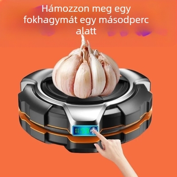 Szilikon fokhagymatisztító és préselő – automatikus hámozás és préselés fokhagymagolyókra és gerezdjeire, konyhai eszköz