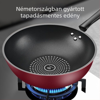 Star Brick tapadásmentes serpenyő, sík aljzatú, többfunkciós, füstmentes főzés, indukciós és gáztűzhelyhez kompatibilis, nyom nélkül