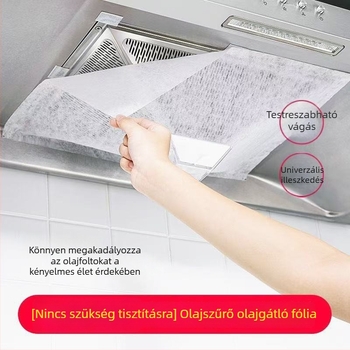 Páraelszívóhoz való egyszer használatos olajfelszívó papír, vastag, magas hőállóságú, önragasztó, olajálló