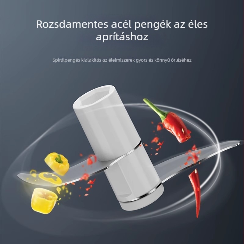 Kézi fokhagymanyomó, fokhagymaőrlő, daráló, aprító és hámozó eszköz
