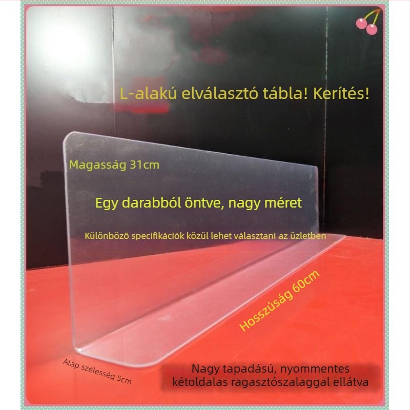 Átlátszó műanyag mosogatóvédő