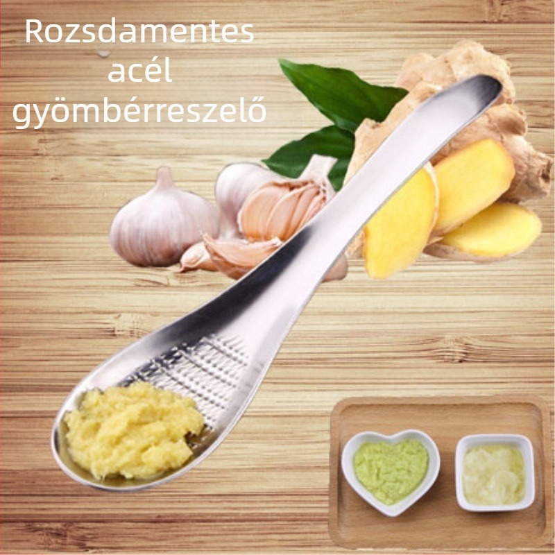 430 rozsdamentes acél fokhagyma nyomó és gyömbér zúzó