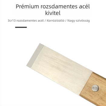 Rozsdamentes acél glettvas japán stílusú ferde éllel, falak tisztítására és glettelésre