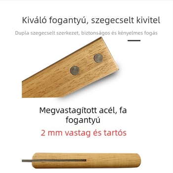 Rozsdamentes acél glettvas japán stílusú ferde éllel, falak tisztítására és glettelésre