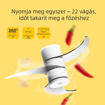 Mini kézi fokhagyma prés és zúzó